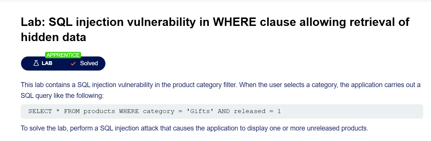 SQL 注入靶场练习：从查询逻辑到盲注 · 原笔记截图 1